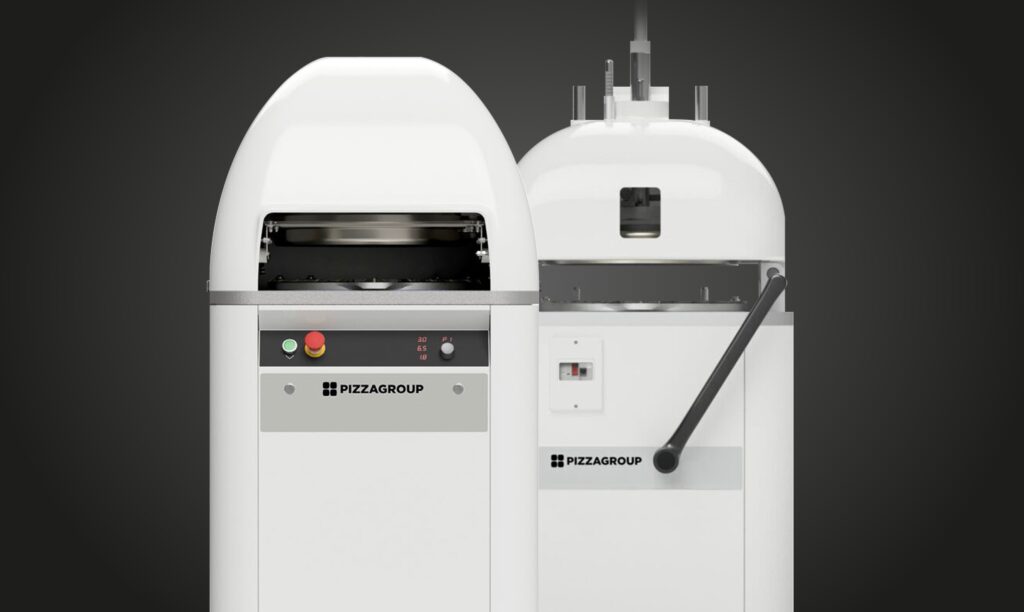 Divider Rounder processing a full 5.5 kg dough load through 15-division cutting head