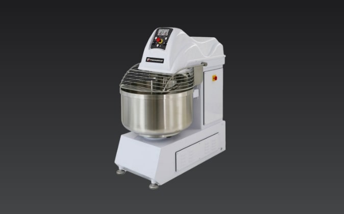 Commercial spiral mixer for dough preparation