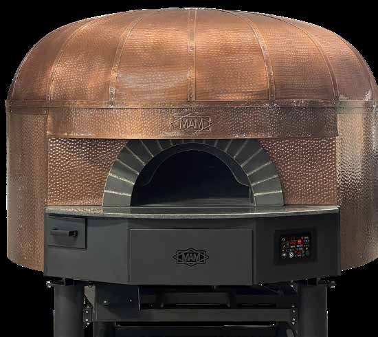 MAM handcrafted pizza oven with copper dome finish