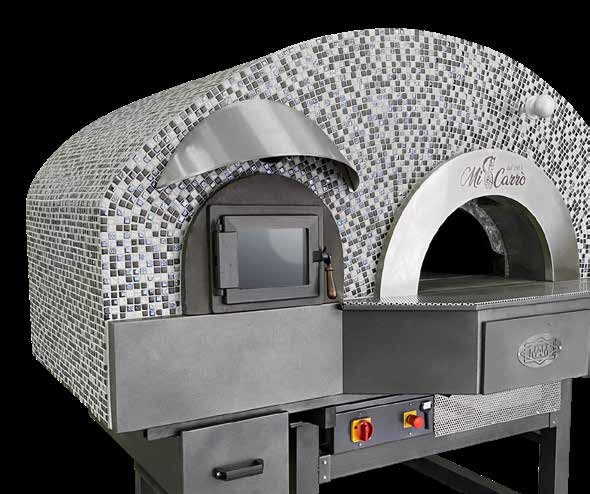 MAM Roma commercial pizza oven with mosaic finish