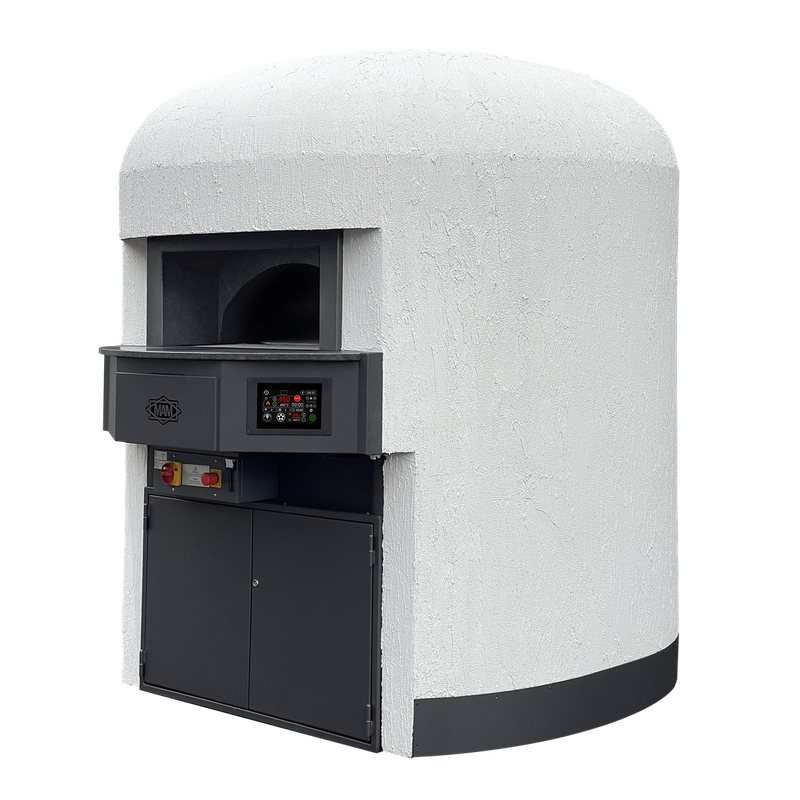 MAM Napoli Rotante 135cm rotating pizza oven with hammered copper dome finish