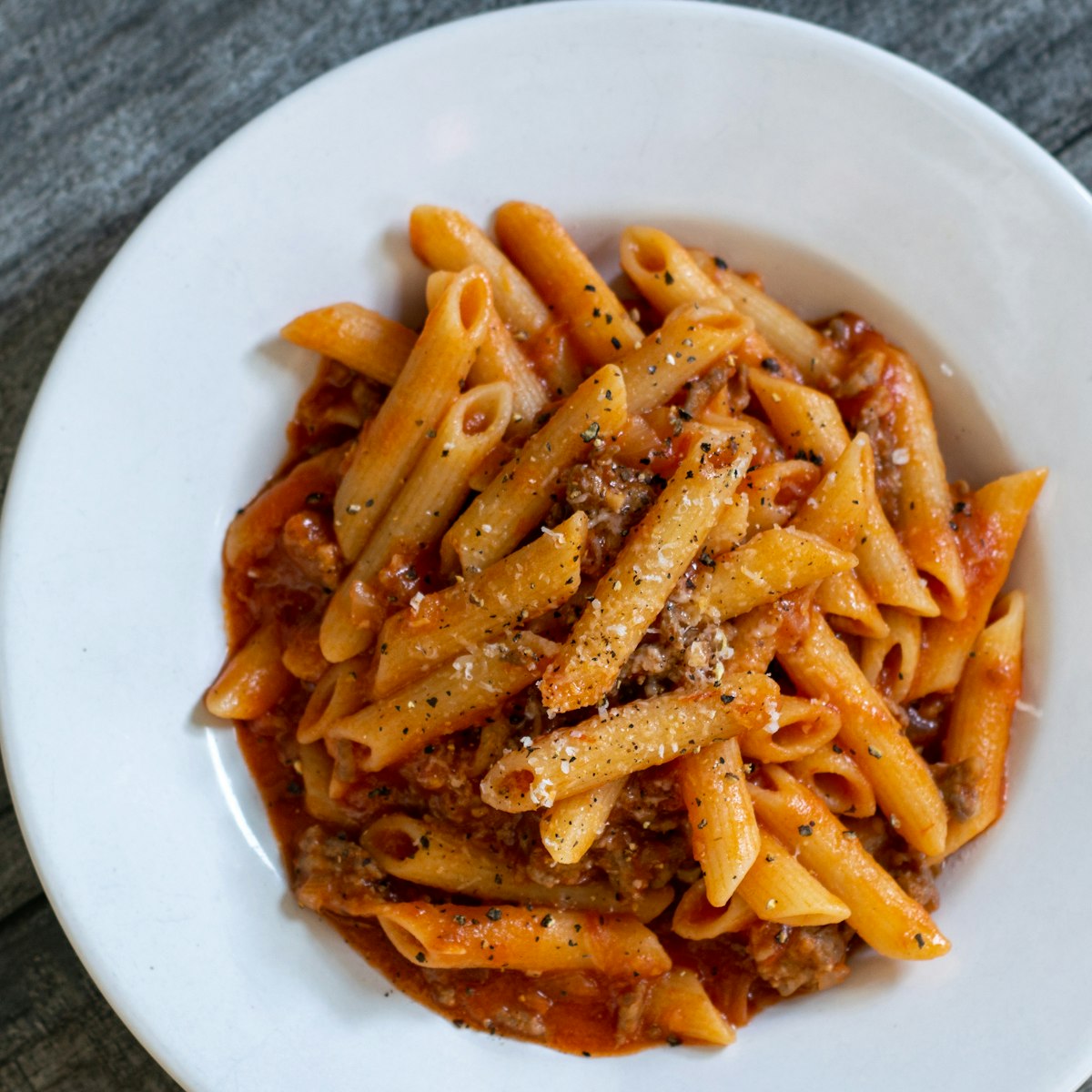 Fresh Italian pasta dish made with commercial pasta equipment