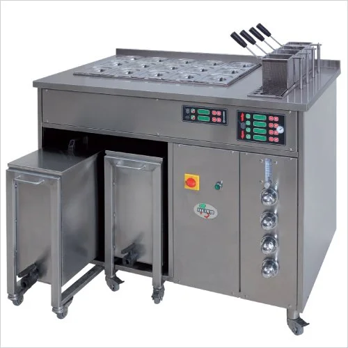 Italgi Pasta Idea workstation with removable water tanks on wheels for mobile operation