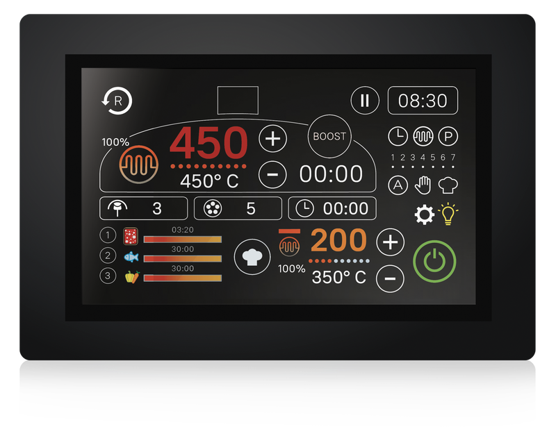 MAM Smart.mam 4.0 touchscreen control panel for commercial pizza oven